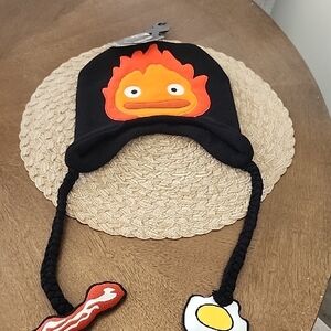 Hot Topic Howl's Moving Castle Beanie with Flame Design